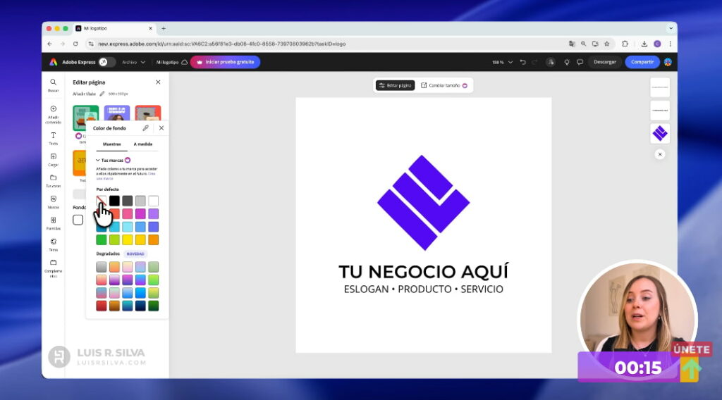 Poner fondo transparente al logo