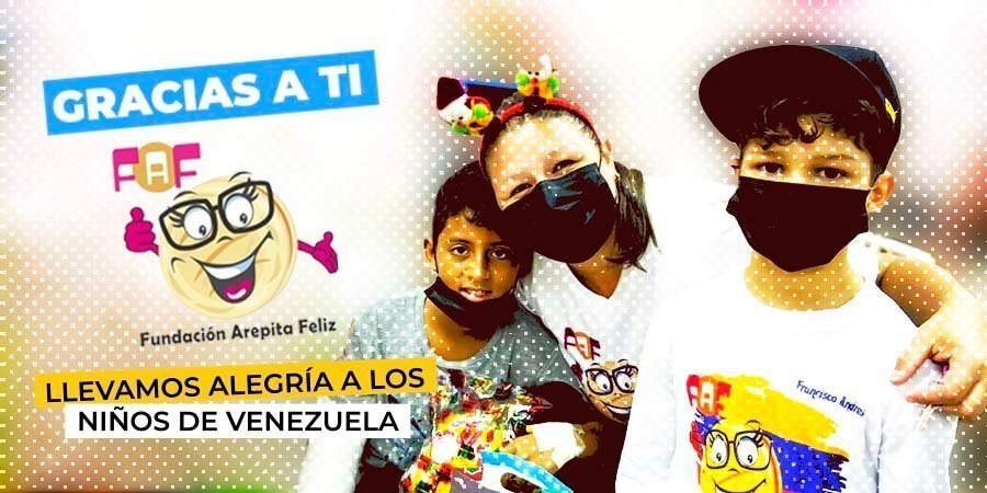 llevamos alegría a los niños de Venezuela y cumplimos con la RSE