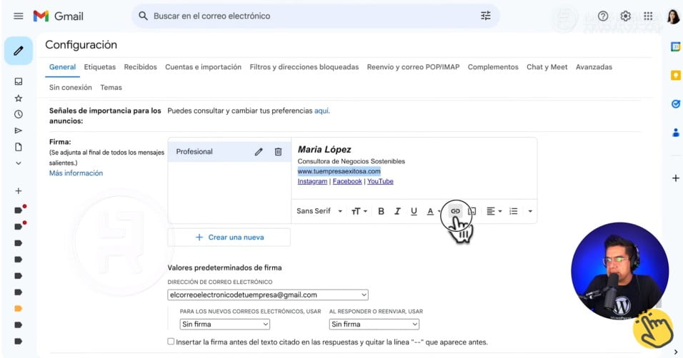 Crear correo corporativo