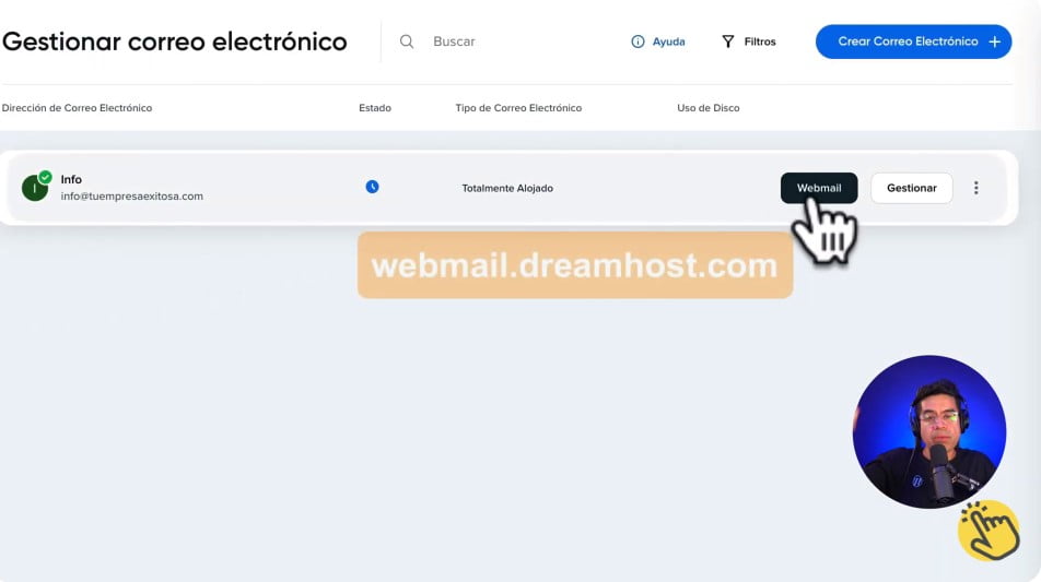 Cuentas de correo corporativas