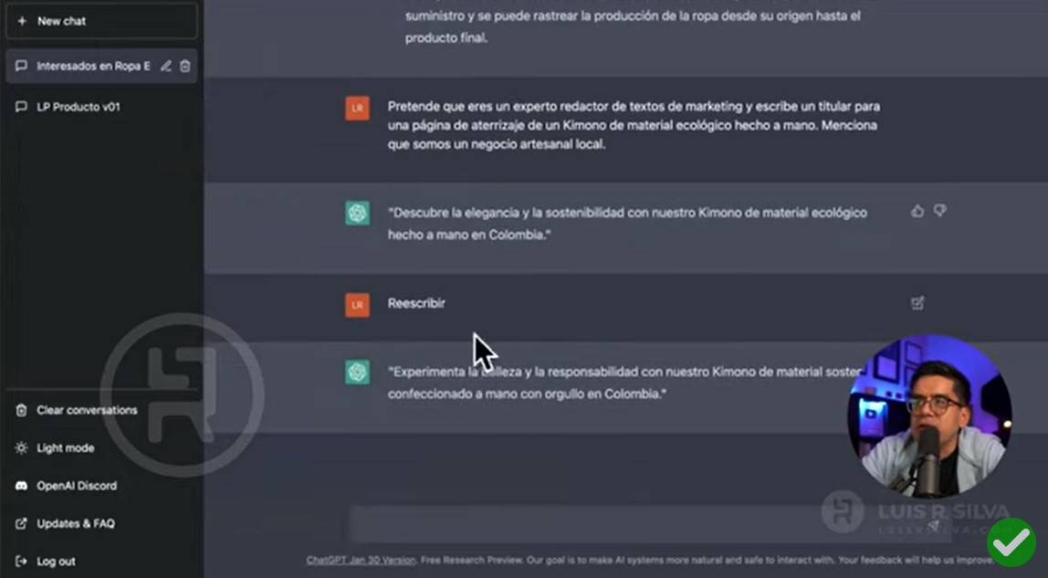 crear una Landing Page con ChatGPT