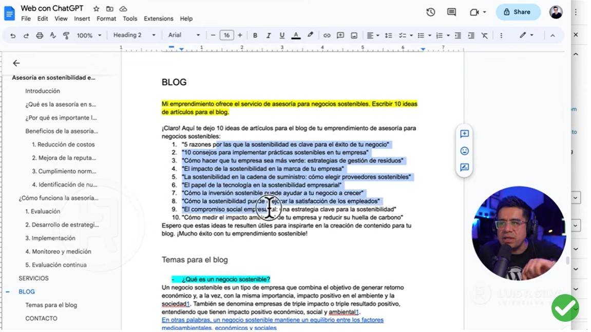 Crear una página web en WordPress con ChatGPT