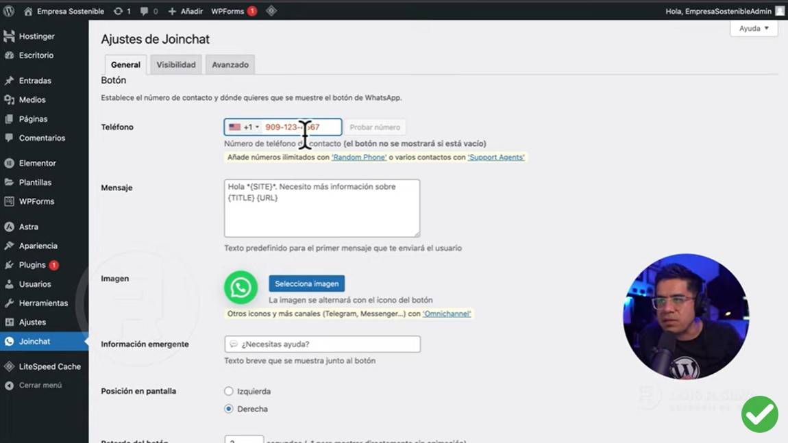 Crear una página web en WordPress