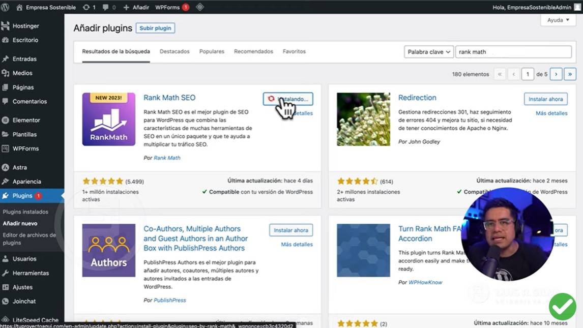 Crear una página web en WordPress