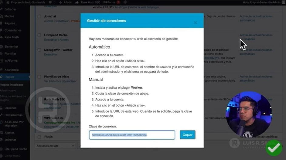 Crear una página web en WordPress
