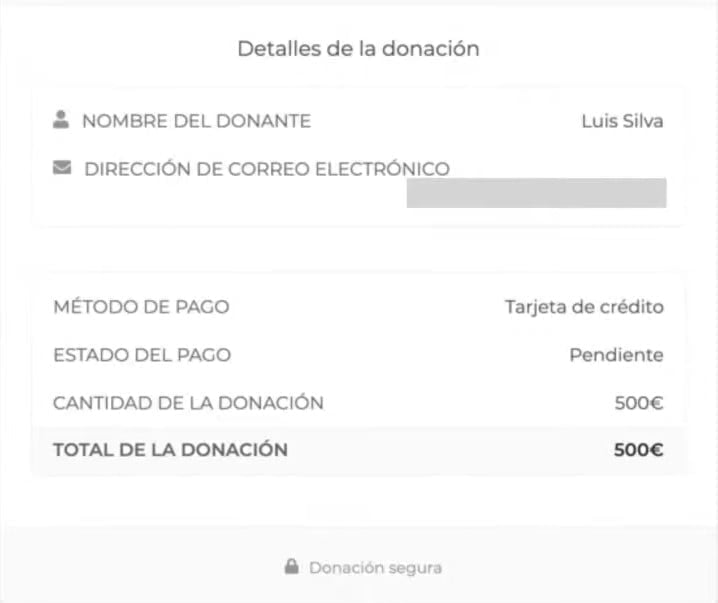 Donaciones a África