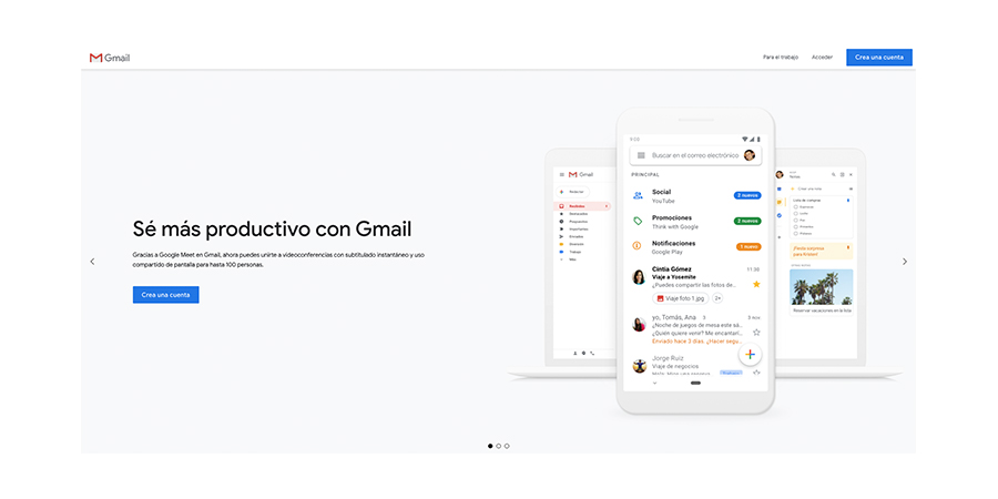 ejemplo propuesta valor gmail
