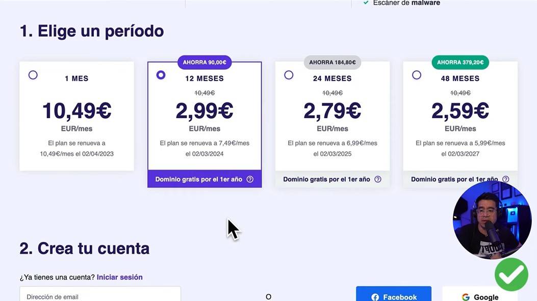 Dominio gratis y hosting barato con Hostinger