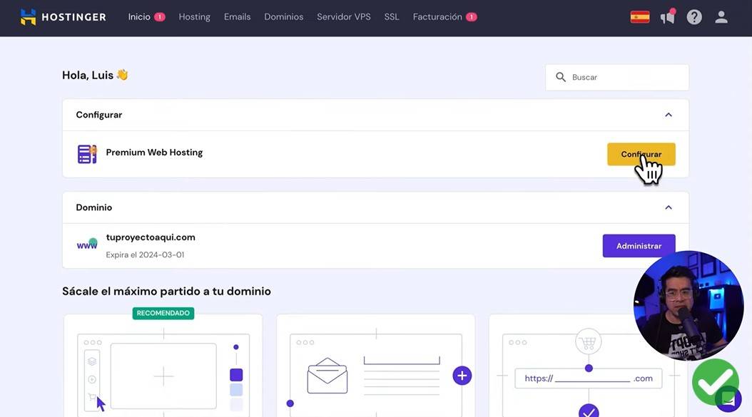 hosting barato con Hostinger