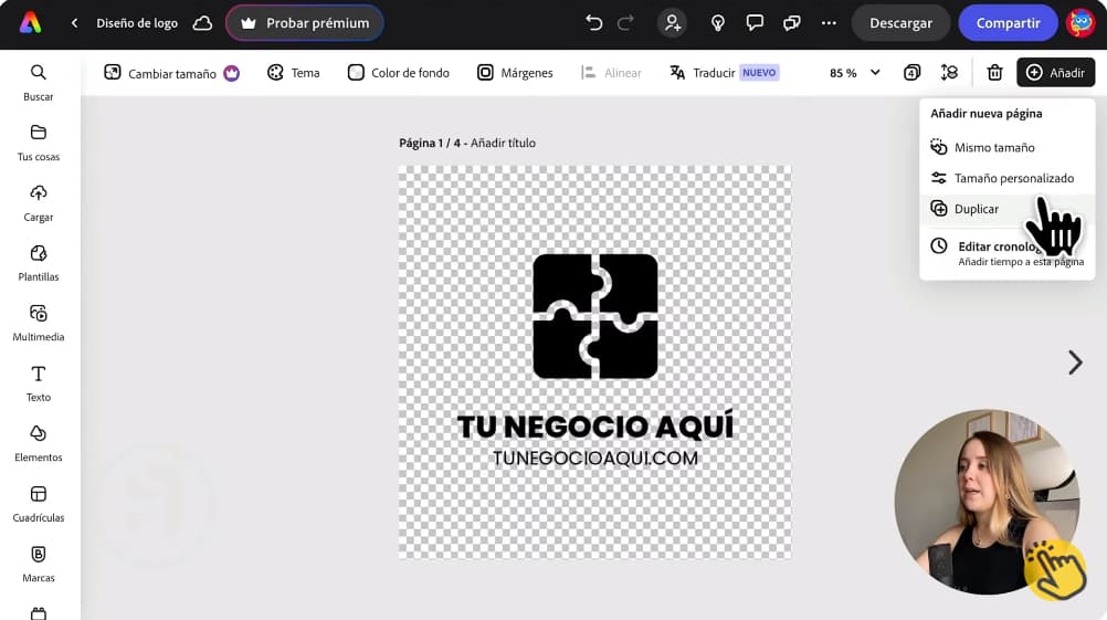 Crear logo gratis en varias versiones