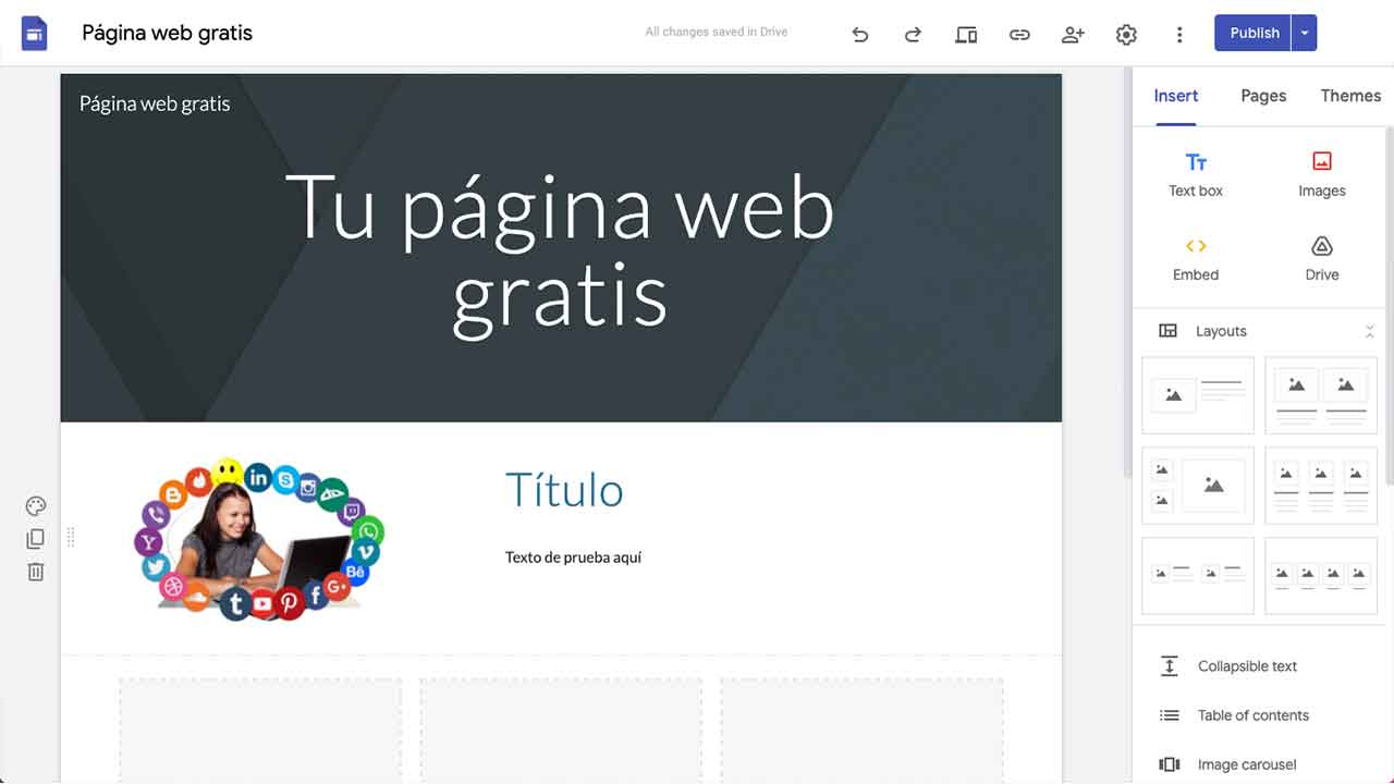 Cómo crear una página web gratis