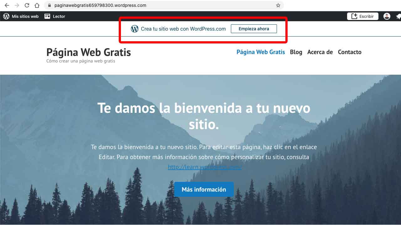 Cómo crear una página web gratis