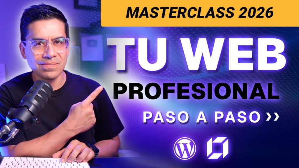 Webinar gratuito cómo crear una página web 2026