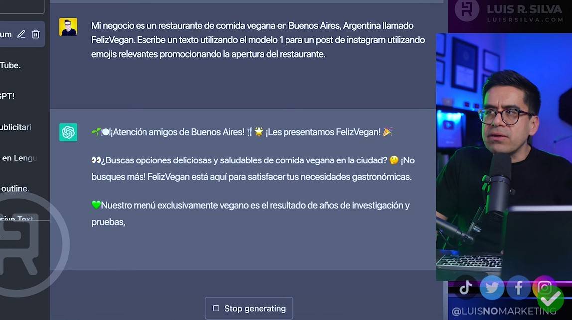 Crear textos persuasivos con ChatGPT