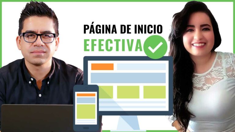Como crear una pagina de inicio efectiva