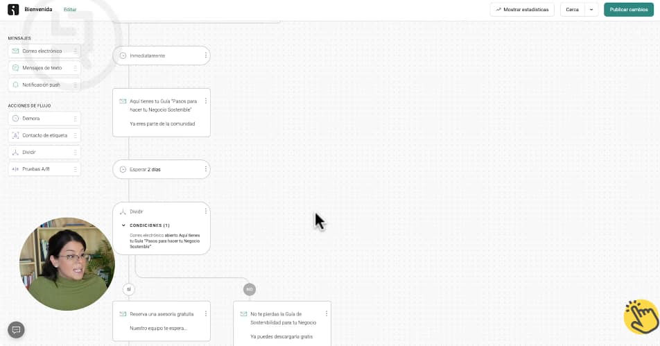 Crear emails automatizados de seguimiento en Omnisend