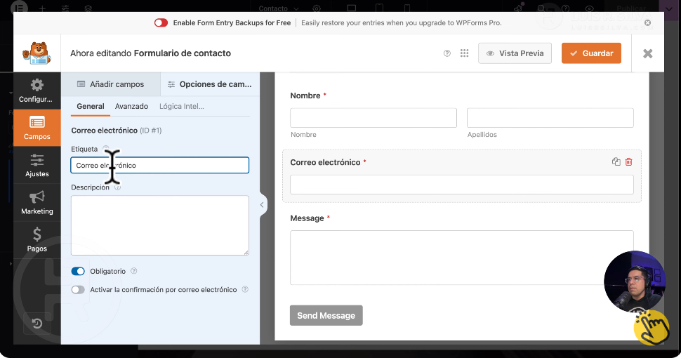 Cómo usar WPForms