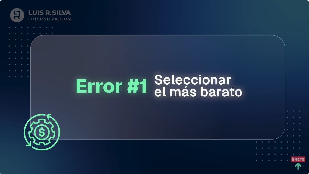 Seleccionar el más barato