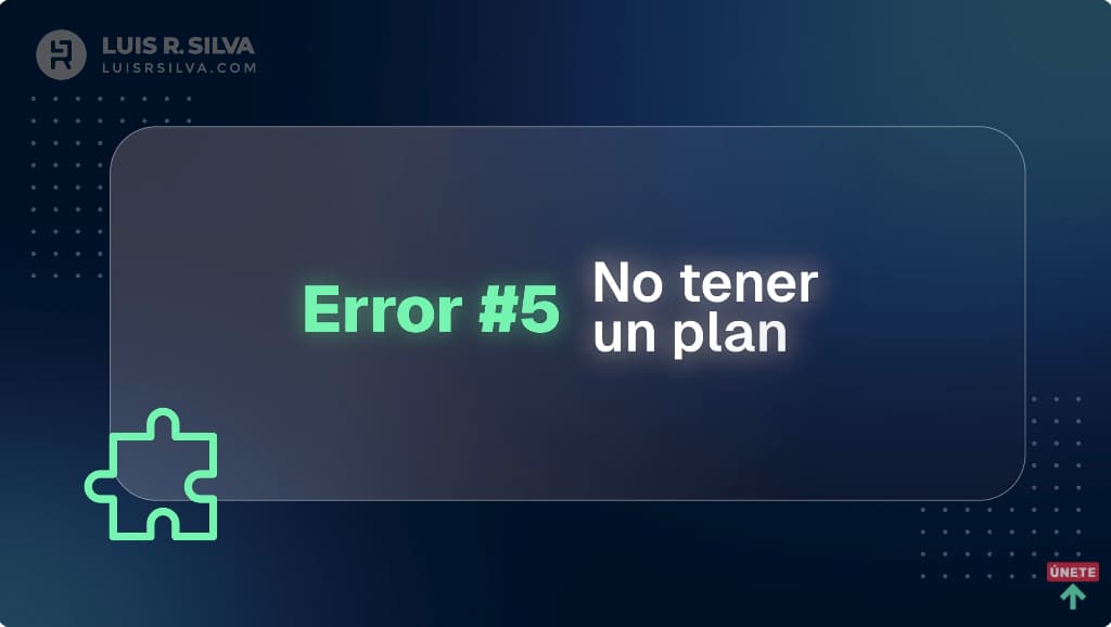 No tener un plan