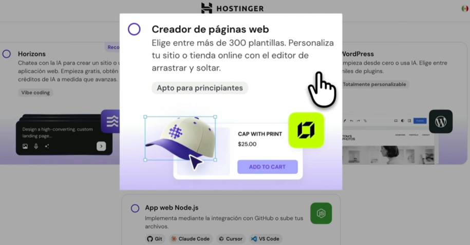 Instala tu sitio web con Inteligencia Artificial
