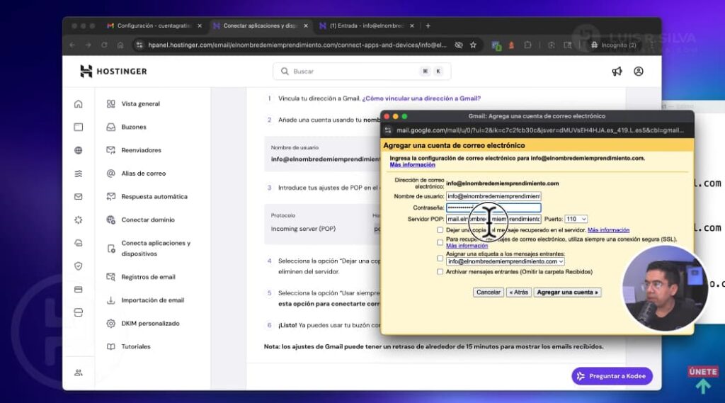 Confirgurar cuenta de correo profesional en Gmail