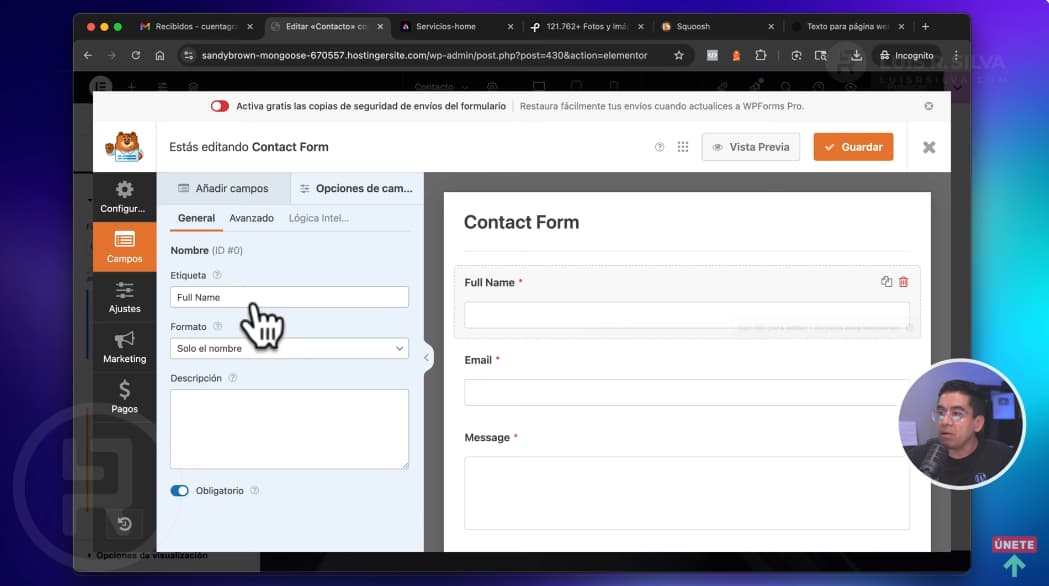 Cómo usar WPForms