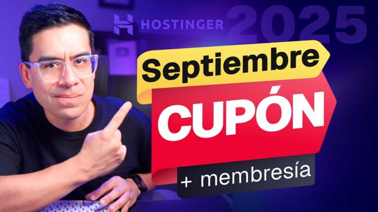Mejor CUPÓN de DESCUENTO Hostinger dominio gratis 2025