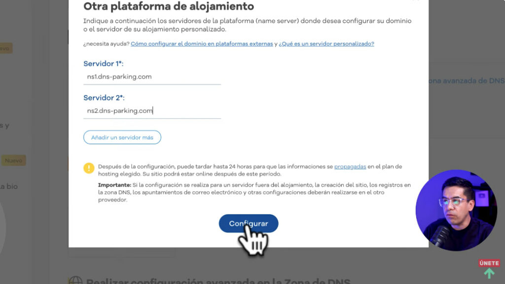 Configurar el dominio en tu proveedor actual 