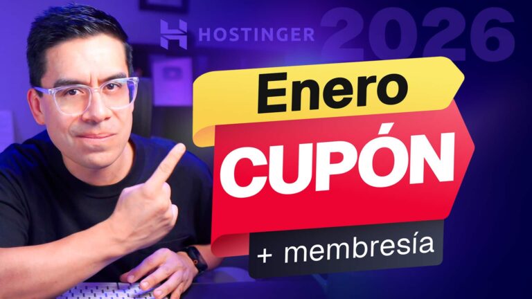 Mejor CUPÓN de DESCUENTO Hostinger dominio gratis 2026