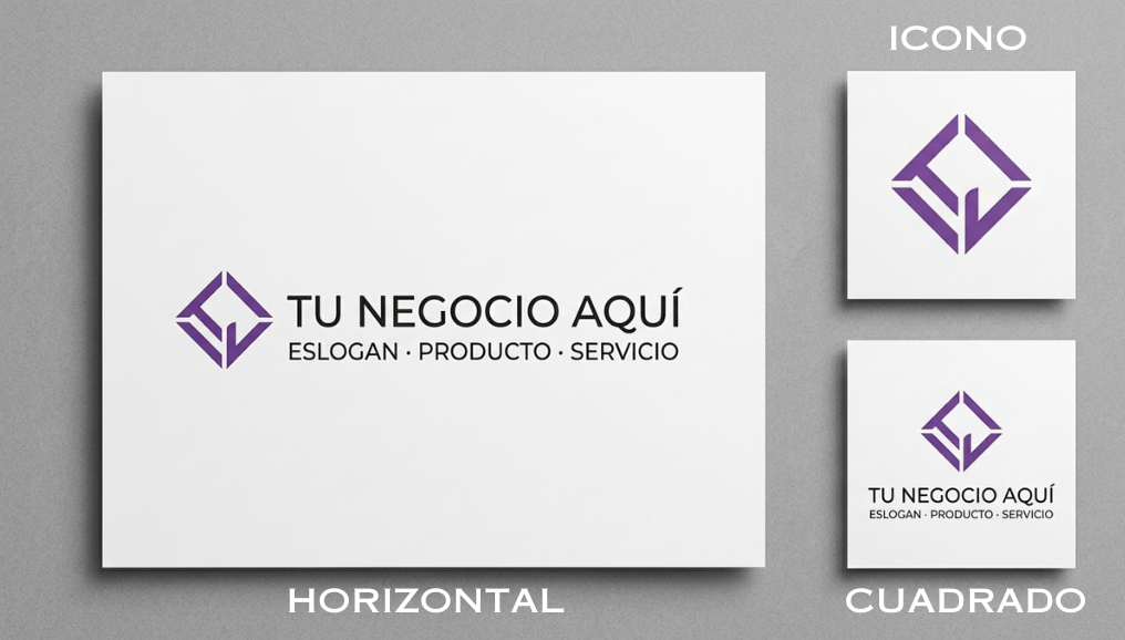 Crear diferentes versiones del logo