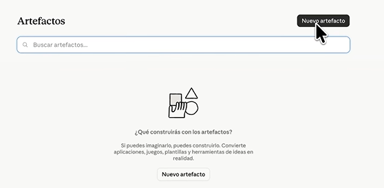 Artefactos en Claude