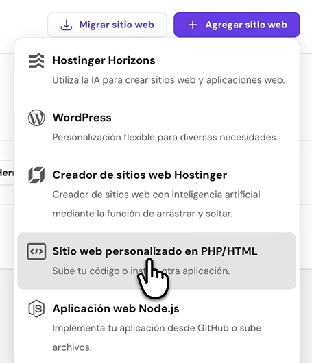 Subir a Hostinger página web creada con Claude