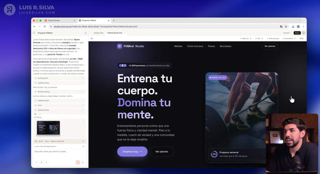 Sitio generado por Claude Design