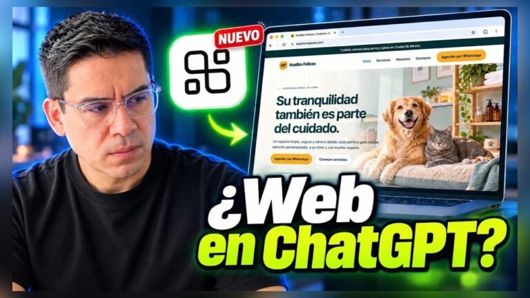 Crear una página web con ChatGPT gratis y SItes